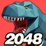 dino 2048:merge jurassic world android application logo